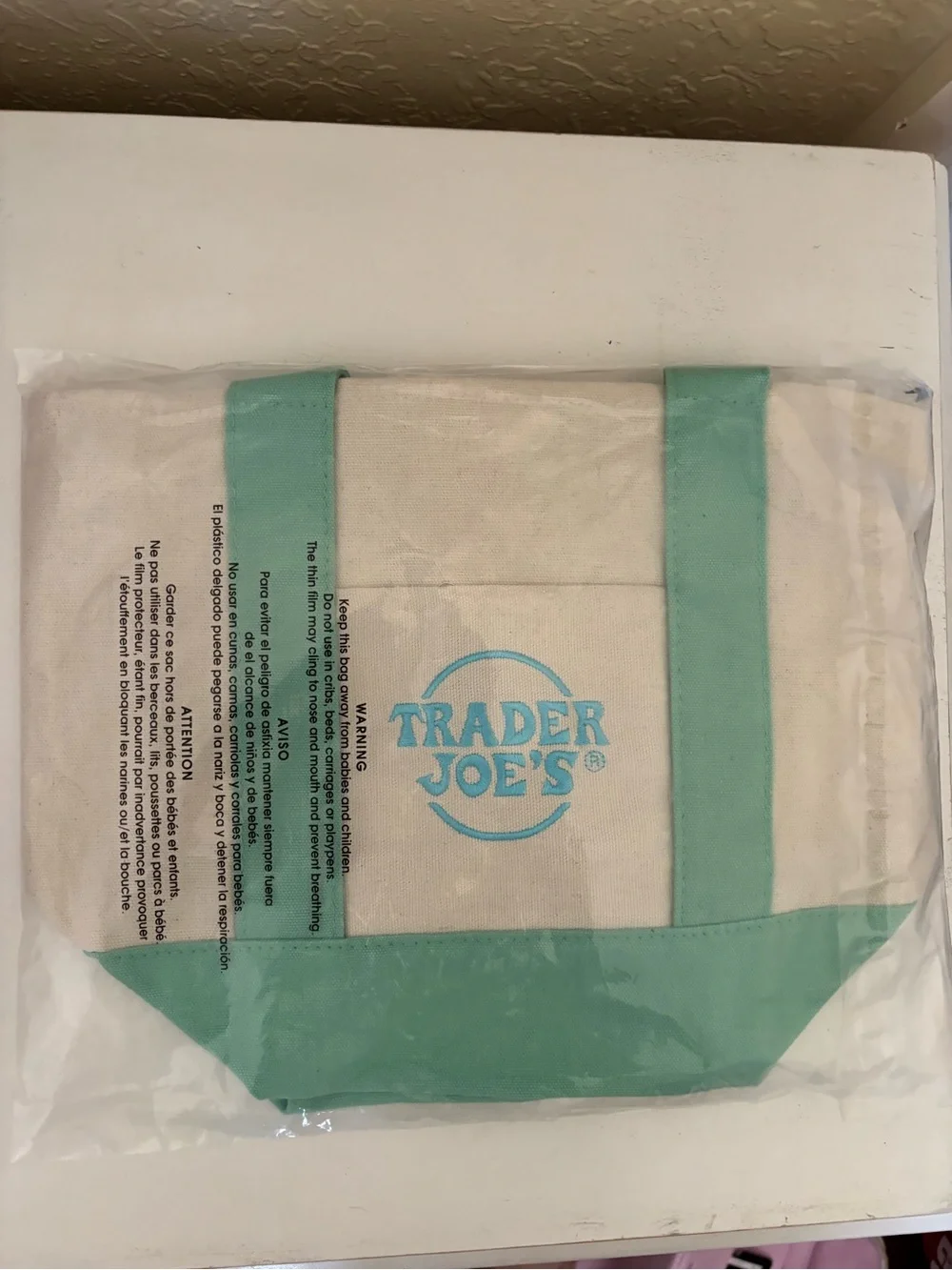 Trader Joe’s Mini Canvas Tote Bag 2026 Release-NWT - Picture 3 of 4